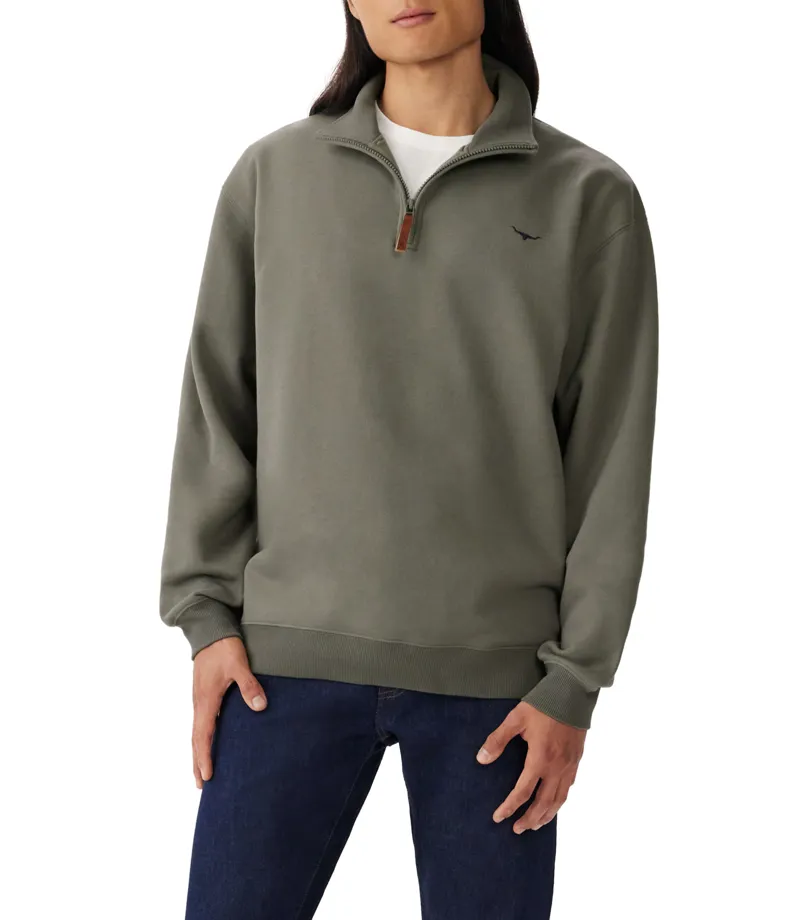 RM Williams Mulyungarie Jumper Olive-1